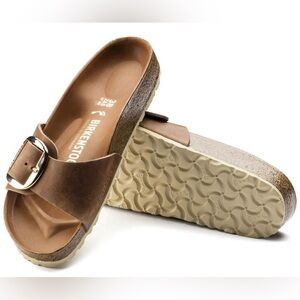 BIRKENSTOCK MADRID COGNAC OILED LEATHER BIG BUCKLE 42 N (11)